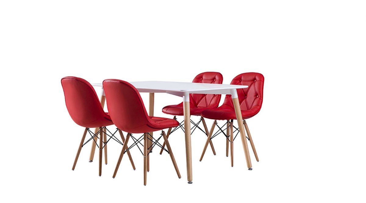 EAMES MASA SANDALYE TAKIMI 2 Vivense