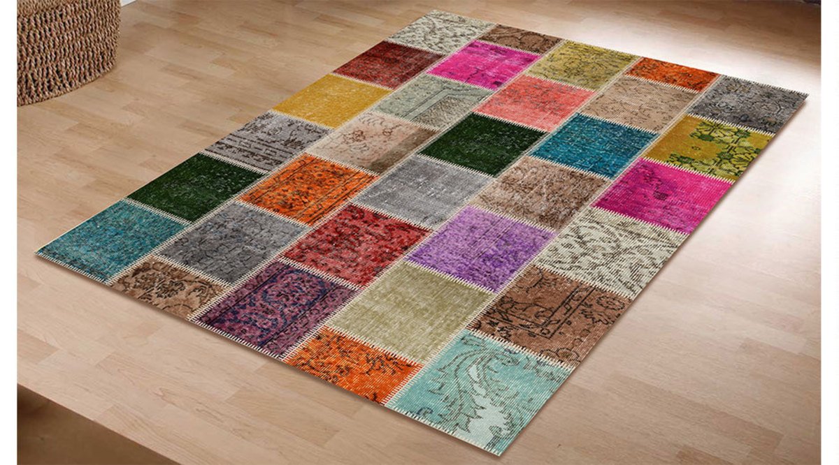 PATCHWORK RENKLİ HALI Vivense