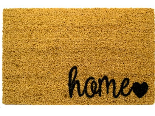 Koko Kapı Paspası 33X55 Bej Home Kalp