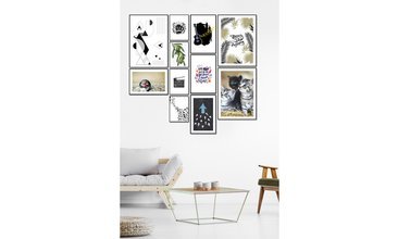 CASA IDEA ONBİRLİ MDF KEDİLİ TABLO SETİ