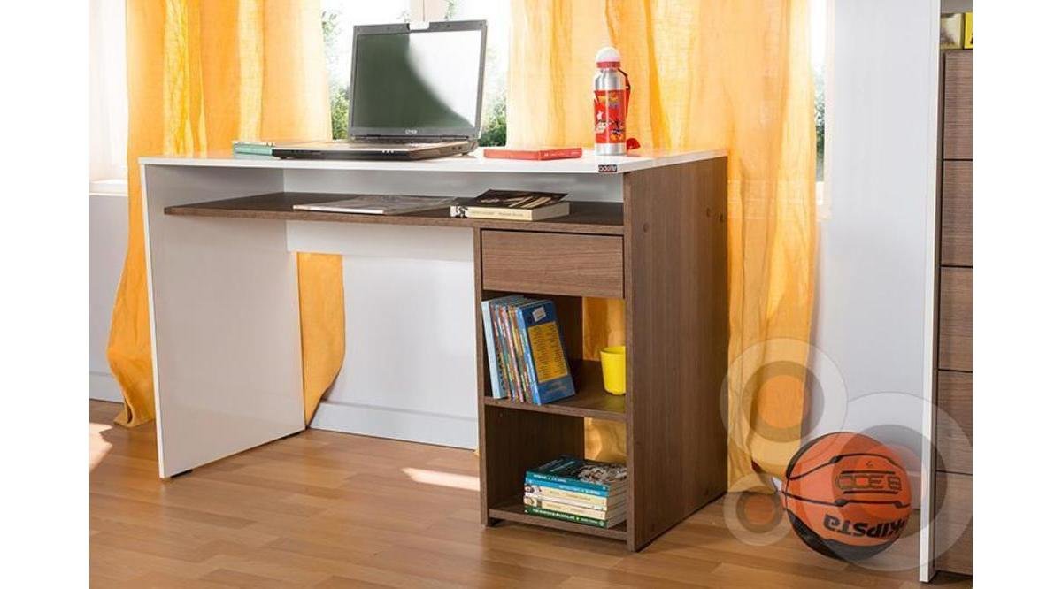 Adore Pro Çekmeceli Çalışma Masası Noce Lake Beyaz FİYATI