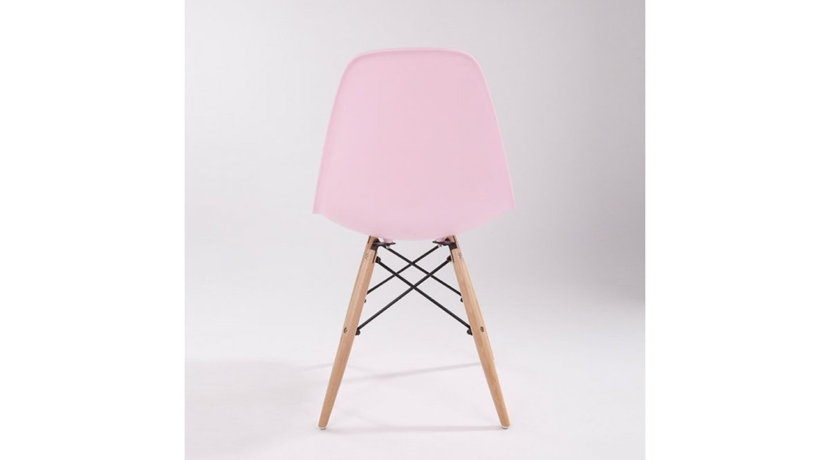 ADORE EAMES NORMA MASİF SANDALYE PEMBE 4LÜ FİYATI Vivense