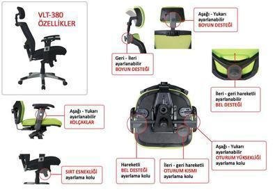 ADORE MANAGER TECHNO FİLE SIRTLI ÇOK FONKSİYONLU YÖNETİCİ KOLTUĞU SİYAH