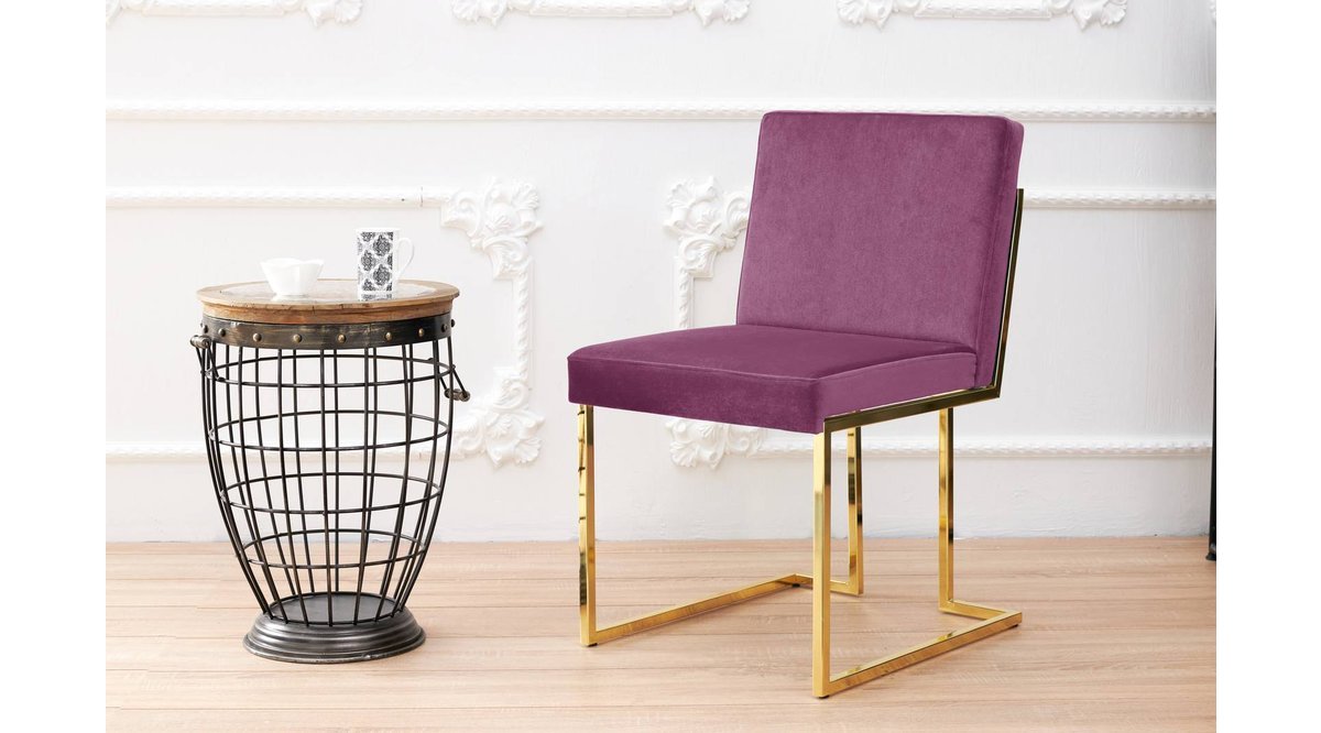 LİMA SANDALYE GOLD MOR FİYATI Vivense LİMA SANDALYE GOLD MOR FİYATI Vivense