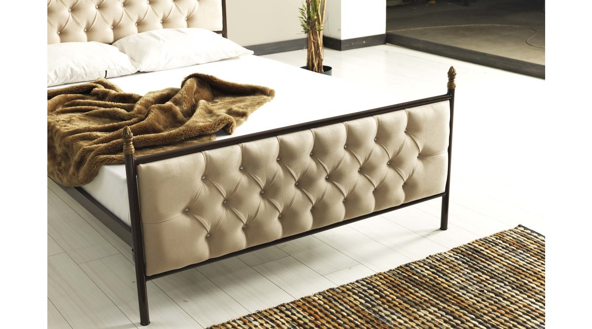 PEDESA ÇİFT KİŞİLİK FERFORJE METAL KARYOLA KAHVERENGİ PEDESA ÇİFT KİŞİLİK FERFORJE METAL KARYOLA KAHVERENGİ