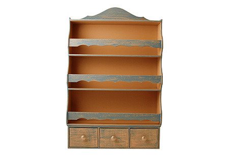 ESKİTME MAVİ ÇEKMECELİ RAF