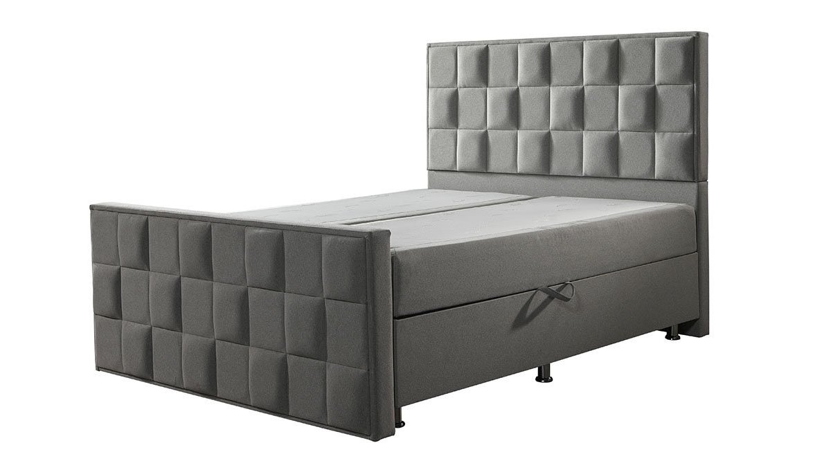 REİNA GRİ BREAK BAZA BAŞLIK YATAK SET 180X200 FİYATI Vivense