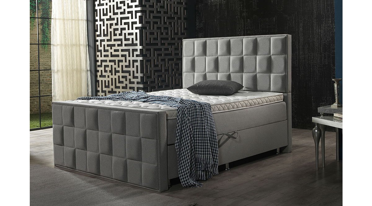 REİNA GRİ BREAK BAZA BAŞLIK YATAK SET 180X200 FİYATI Vivense