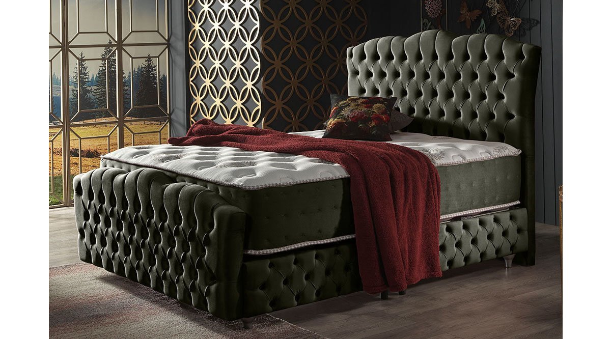REİNA FÜME CEGANE BAZA BAŞLIK YATAK SET 150X200 FİYATI Vivense