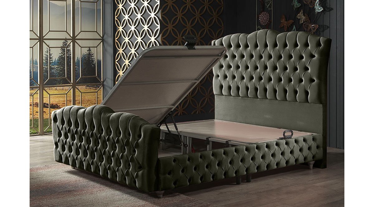 REİNA FÜME CEGANE BAZA BAŞLIK YATAK SET 160X200 FİYATI