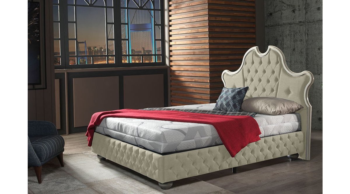 REİNA KREM TWİST BAZA BAŞLIK YATAK SET 180X200 FİYATI