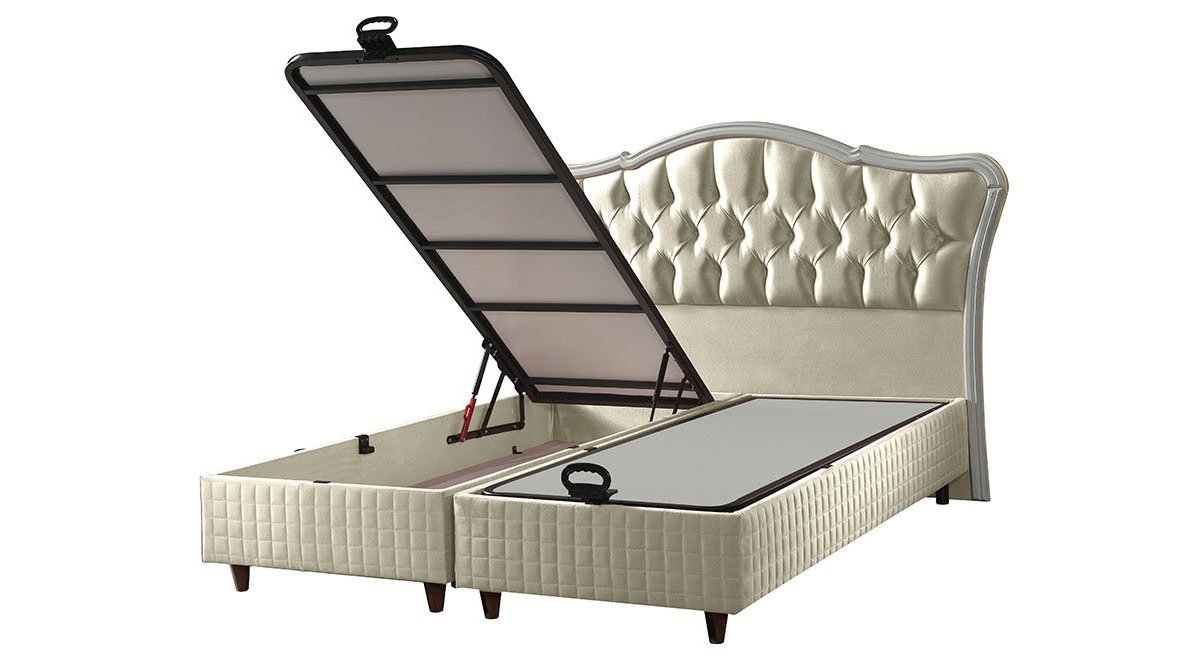 REİNA KREM VALS BAZA BAŞLIK YATAK SET 180X200 FİYATI Vivense