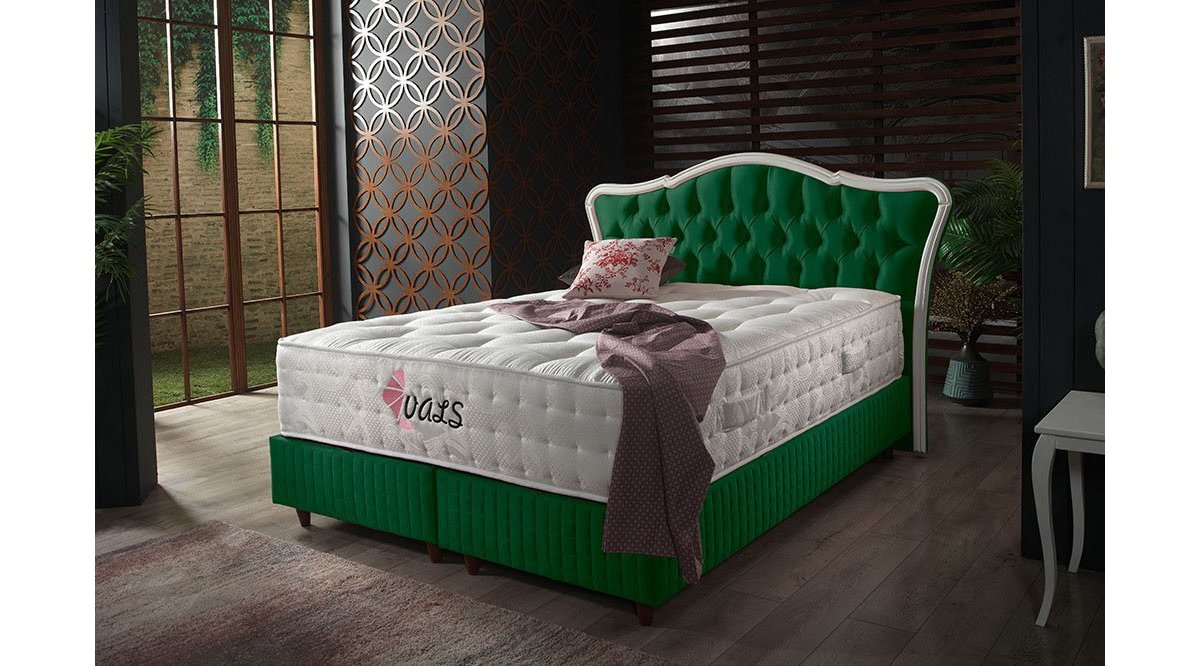 REİNA YEŞİL VALS BAZA BAŞLIK YATAK SET 180X200 FİYATI