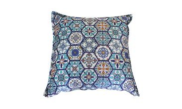 ARASTA ADA 70X70 CM KIRLENT KILIFI TİLED MAVİ