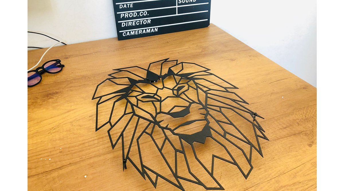 DEKORATİF METAL DUVAR TABLOSU ASLAN TEMALI FİYATI Vivense