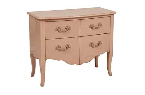 4 ÇEKMECELİ TOZ PEMBE KONSOL