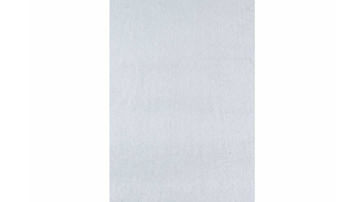 BALAT HALI DEKORATİF PELUŞ UZUN TÜYLÜ POLYESTER BEYAZ HALI 150X230