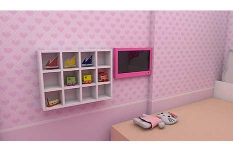 BÖLMELİ ŞİRİN DOLAP RAF