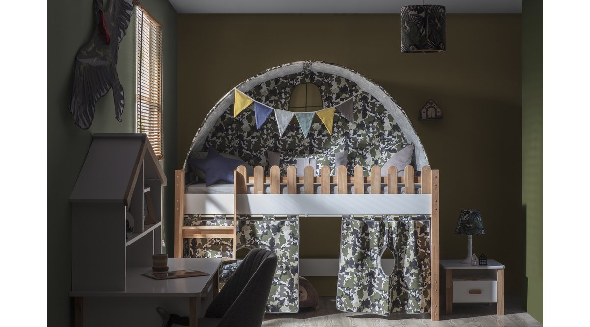 MY HOUSE MONTESSORİ KOMANDO KUMAŞLI YAY ÇATILI OYUN EVİ FİYATI Vivense