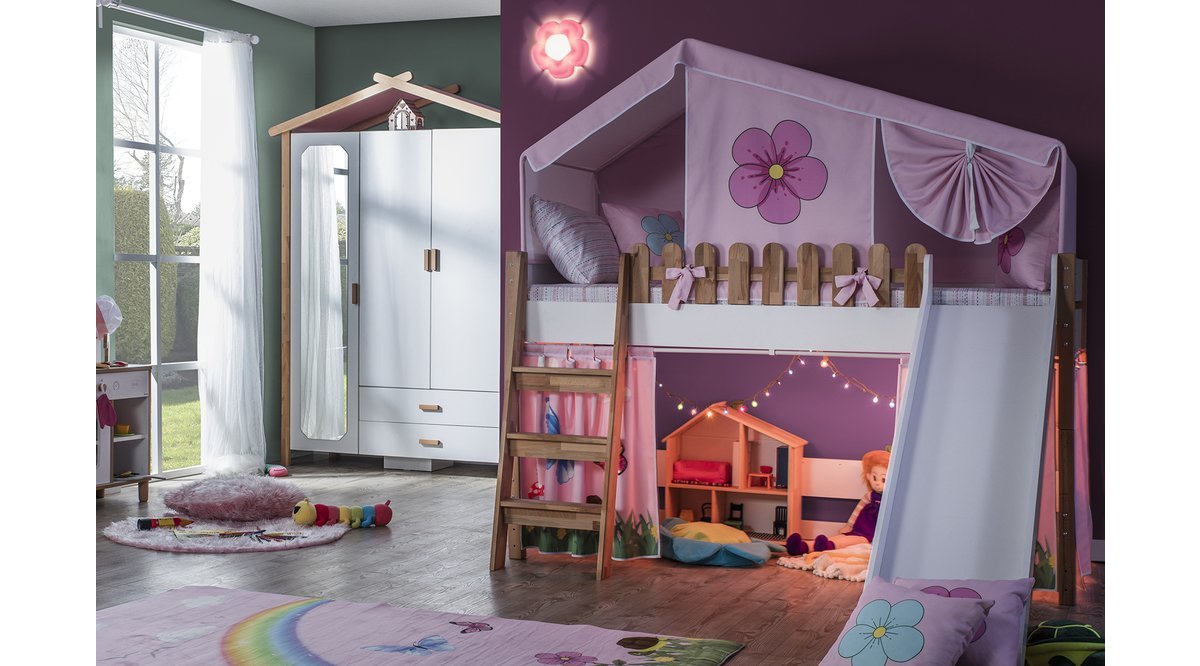 MY HOUSE MONTESSORİ PEMBE KUMAŞLI EV ÇATILI KAYKAYLI OYUN EVİ FİYATI