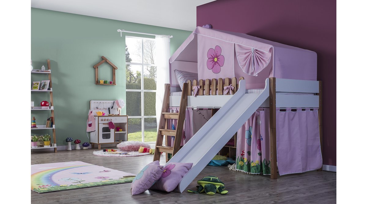 MY HOUSE MONTESSORİ PEMBE KUMAŞLI EV ÇATILI KAYKAYLI OYUN EVİ FİYATI