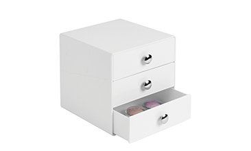 ÜÇ ÇEKMECELİ MİNİ DOLAP BEYAZ