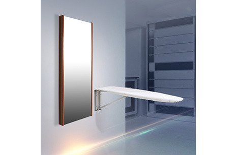 BY SOLVO BOY AYNALI ÜTÜ MASASI CEVİZ