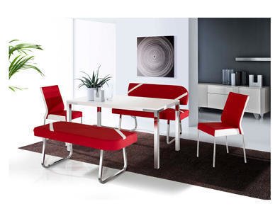 NERGİS MUTFAK MASA SETİ KIRMIZI