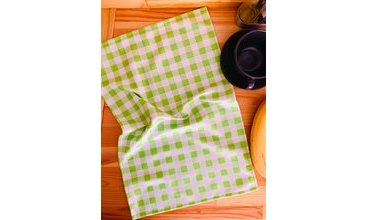 MUTFAK EL HAVLUSU LİMONLU YEŞİL PÖTİKARELİ BASKILI İKİLİ SET