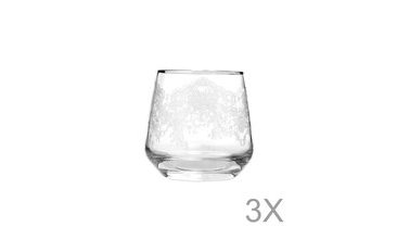 MEZZO LAL 361 3 ADET BARDAK SETİ SADE