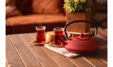 TAŞEV MATE KIRMIZI DÖKÜM DEMLİK 1150 ML