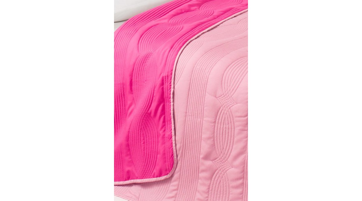 KATELOUİSE PEMBE FUŞYA ÇİFT TARAFLI YATAK ÖRTÜSÜ ÇİFT KİŞİLİK FİYATI