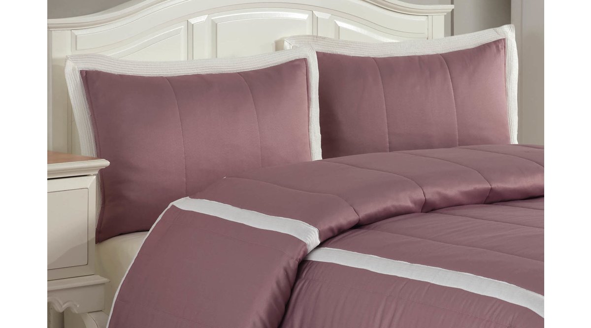 LİNE ÇİFT KİŞİLİK YATAK ÖRTÜSÜ DÖRT PARÇA LİLA FİYATI Vivense