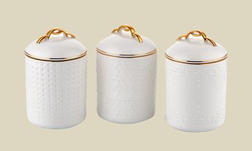 CHARİSMA YUVARLAK ÜÇLÜ BÜYÜK KAVANOZ SETİ