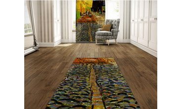 VİNCENT VAN GOGH CAFE TERRACE BASKILI HALI 120X170