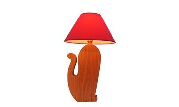 BONCUK DOĞAL  AHŞAP MASA LAMBASI