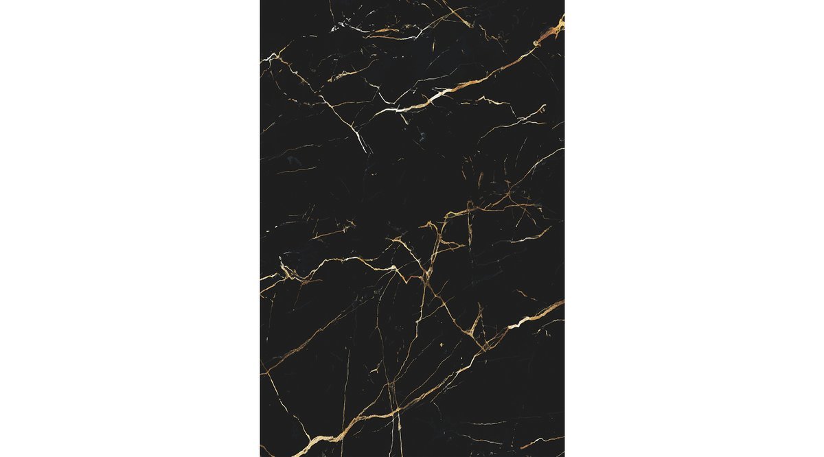 DEVİA HOMES NATURA KOLEKSİYONU SİYAH ZEMİN GOLD RENK MERMER DESENLİ