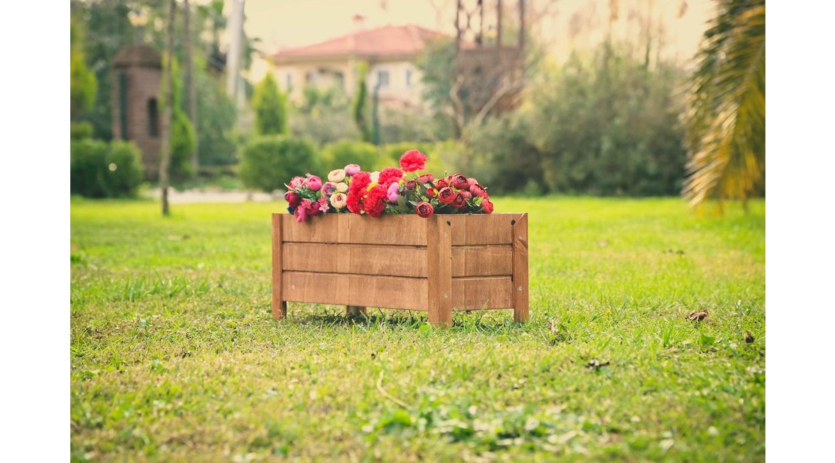 MANDU 60X20 DEKORATİF AHŞAP SAKSI FİYATI Vivense