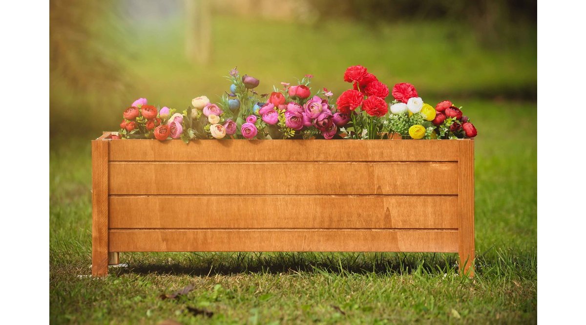 MANDU 80X30 DEKORATİF AHŞAP SAKSI FİYATI Vivense