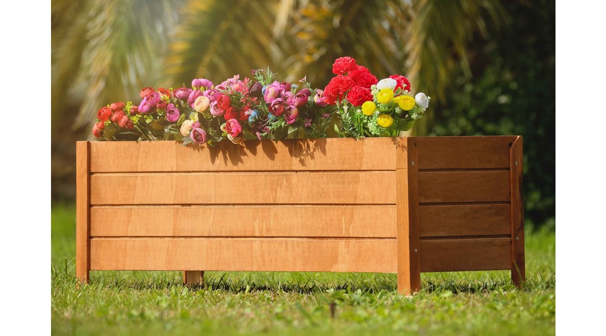 MANDU 80X30 DEKORATİF AHŞAP SAKSI FİYATI Vivense