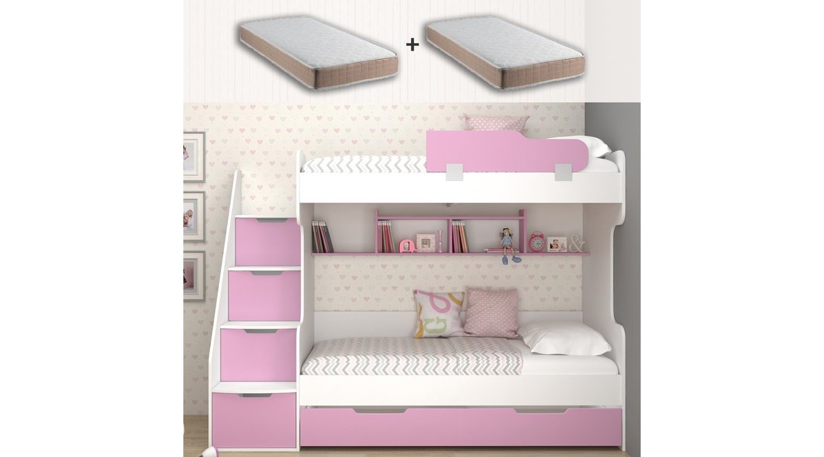 ALARA RANZA ŞİFONYER MERDİVENLİ+2 AD LÜX ELİF YATAK SETİ ALARA RANZA ŞİFONYER MERDİVENLİ+2 AD LÜX ELİF YATAK SETİ