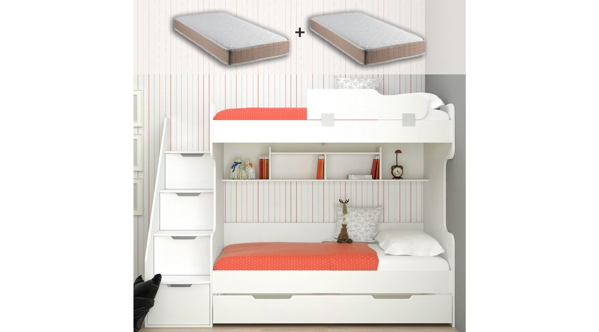 ALARA RANZA ŞİFONYER MERDİVENLİ+2 AD LÜX ELİF YATAK SETİ ALARA RANZA ŞİFONYER MERDİVENLİ+2 AD LÜX ELİF YATAK SETİ