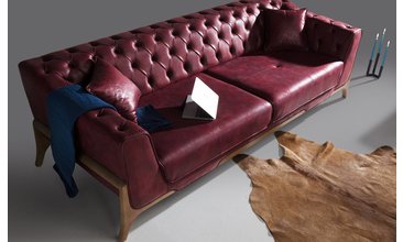 MAJESTİC ÜÇLÜ KOLTUK FUŞYA