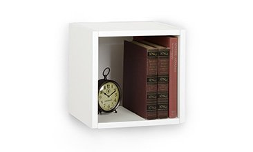 TEKLİ KÜP DUVAR RAFI BEYAZ