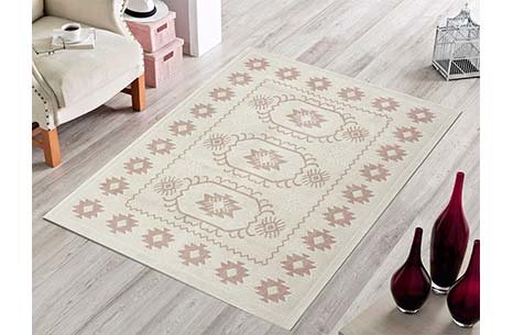 YÖRÜK PAMUKLU BUKLE KİLİM BEJ 50*80