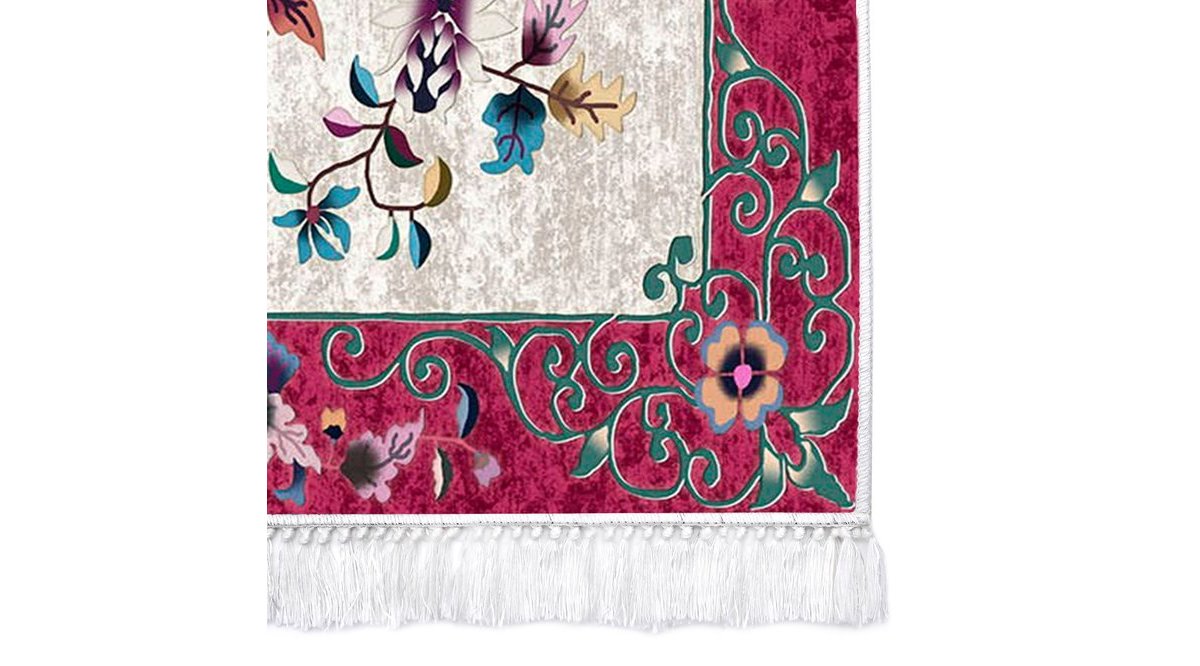 DEKOREKO İNCİ HALI DİJİTAL SAÇAKLI 2021 (160X230 CM) FİYATI Vivense