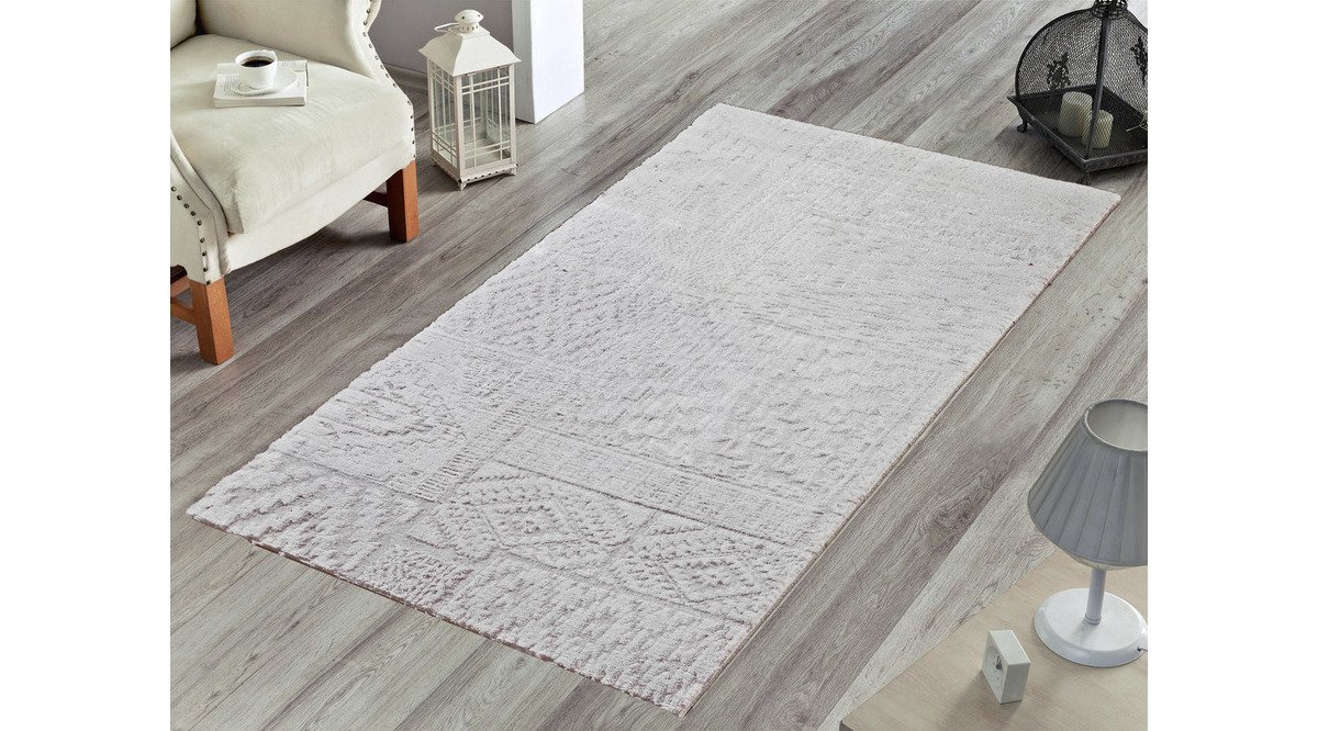 NATUREL HALI PATCHWORK BEYAZ Vivense
