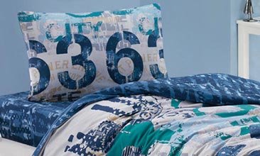 URBAN GENÇ ODASI NEVRESİM TAKIMI LACİVERT TEK KİŞİLİK