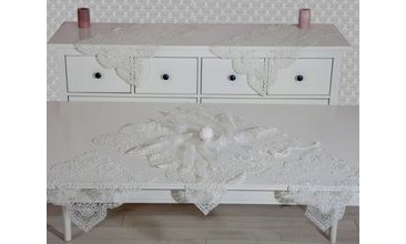 İPEK KOZA BONCUKLU SALON TAKIMI KREM