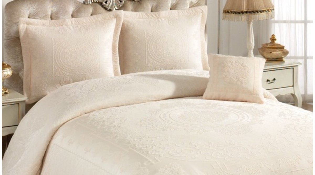 VELOR DANTELLİ YATAK ÖRTÜSÜ KREM FİYATI Vivense VELOR DANTELLİ YATAK ÖRTÜSÜ KREM FİYATI Vivense